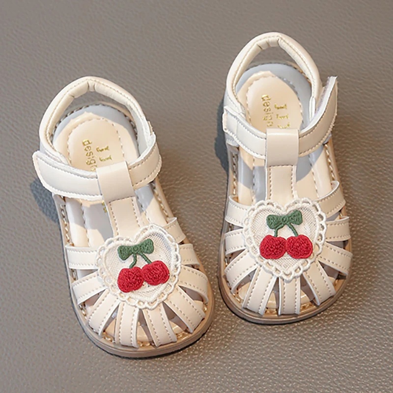 

Summer Roman Sandals For Girls PU Leather Waterproof Children's Beach Shoes Trend Fashion Girl's Sandals Cute Kid's Shoes