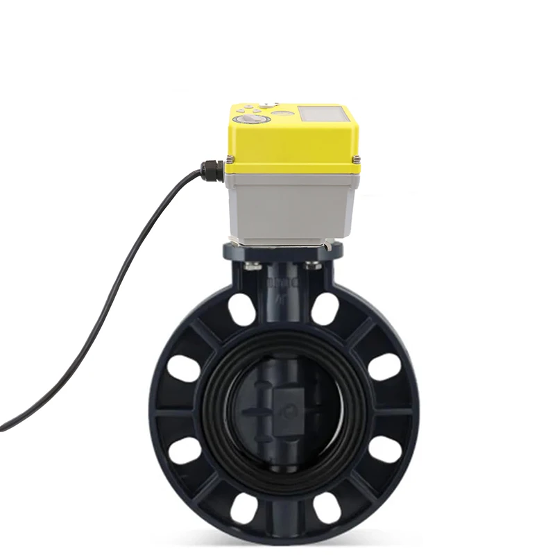 Factory Customized Intelligent PVC Electric butterfly Valve WiFi Control Power Failure Return Setting