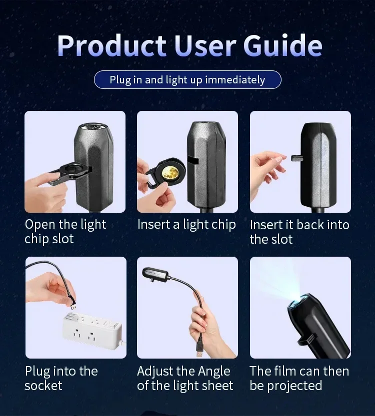 1/3/6 أنماط عيد الميلاد جو العارض USB بالطاقة LED ضوء الليل مع أنماط الموسمية ل جدار سقف ديكور غرفة نوم