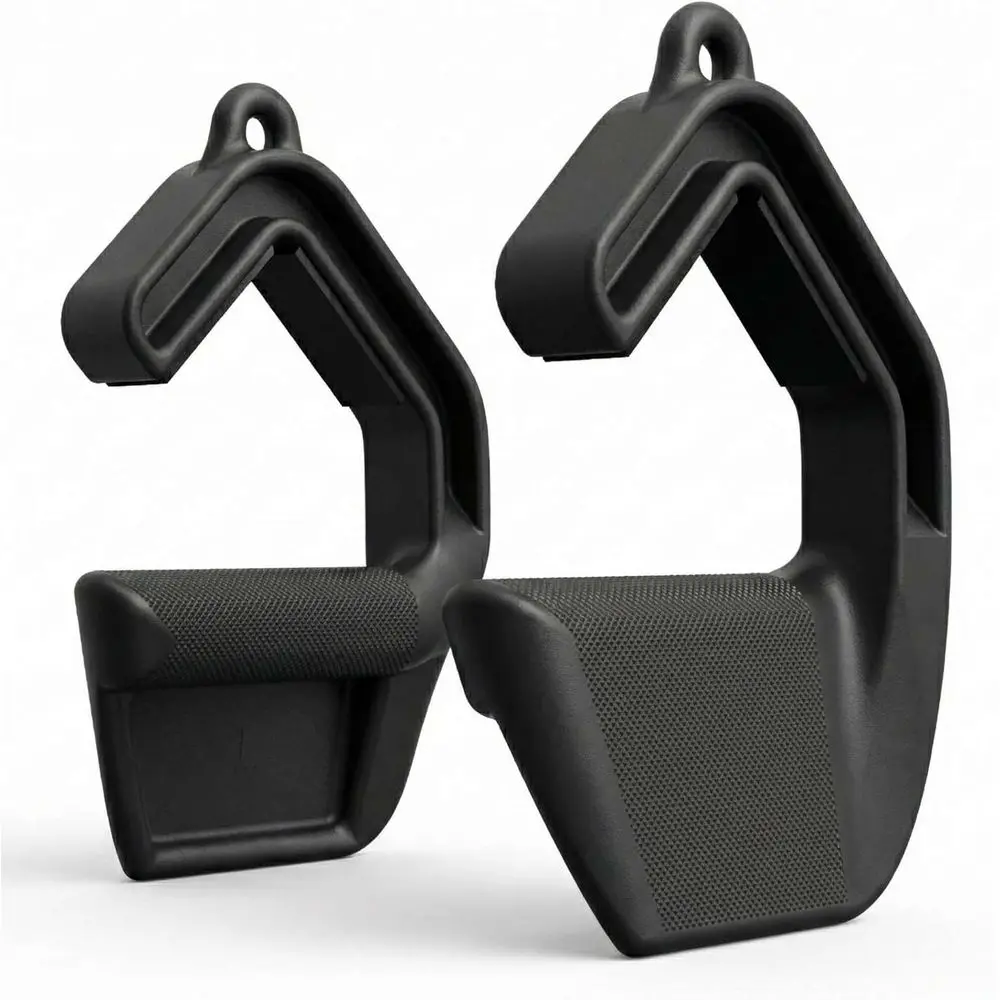 Ergonomic Neutral Grip and Pull Up Bar Set for Comprehensive Back Training - 800lb Capacity (Pair)