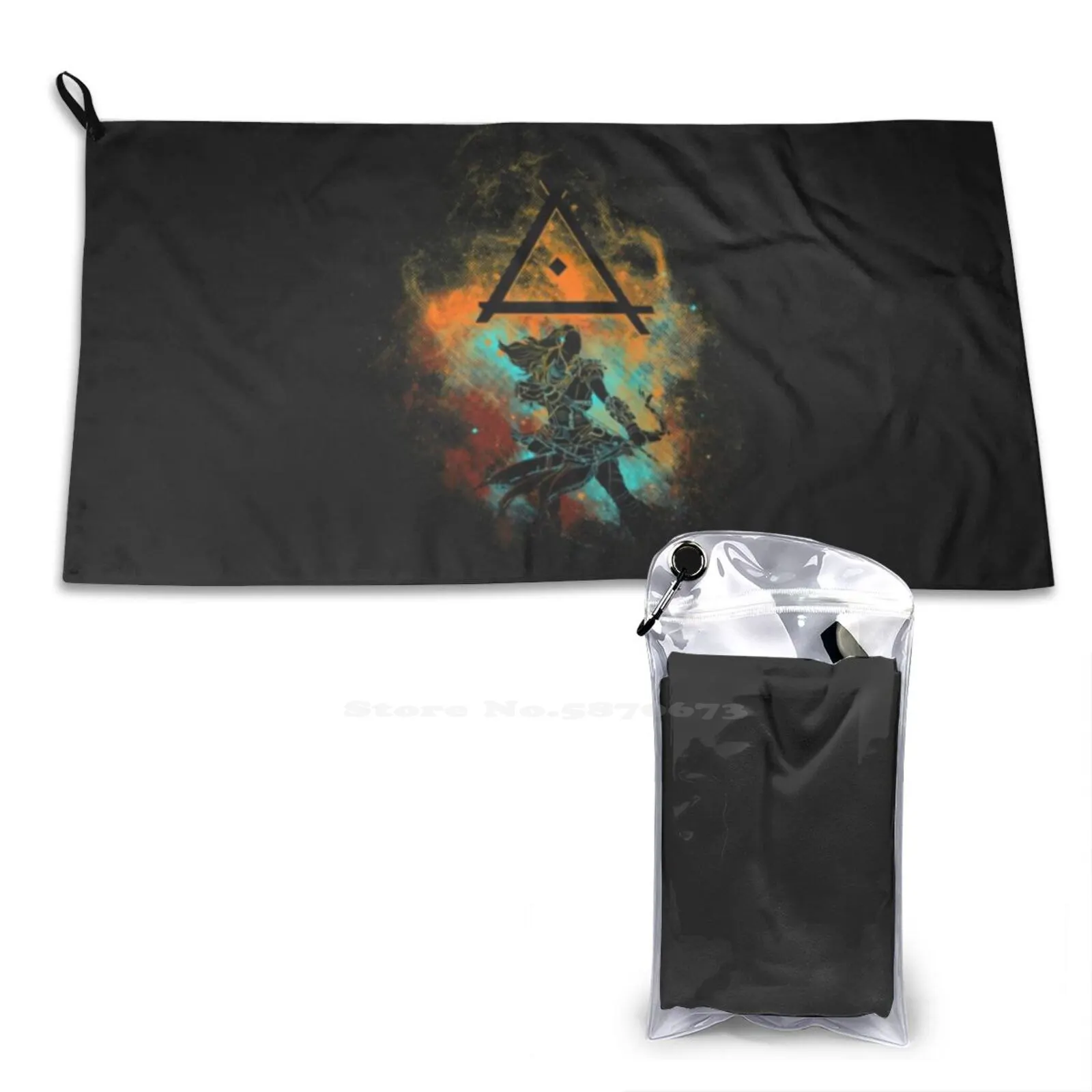 Aloy Art Shirt Superfine Fiber Bathroom Towels Washcloth Aloy Horizon Zero Dawn Gaming Robot Ruby Video Games Watercolor Rbrow