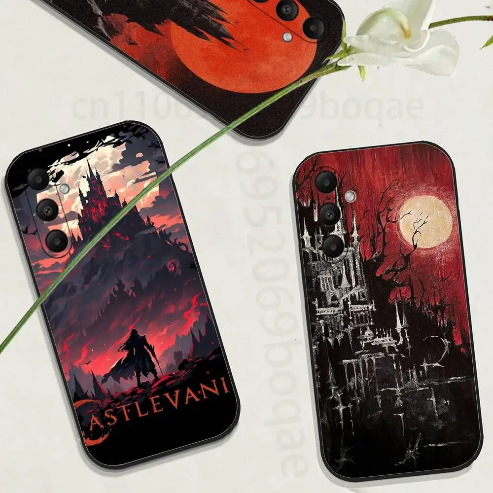 Classic Castlevania Game Phone Case For Samsung GalaxyA73,23,53,33,24,72,22,52,32,54,A34 Soft Black Shell