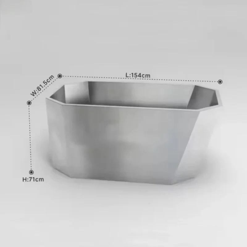 High-quality custom double-layer cold plunge tub with lid 304 stainless steel tub for ice baths