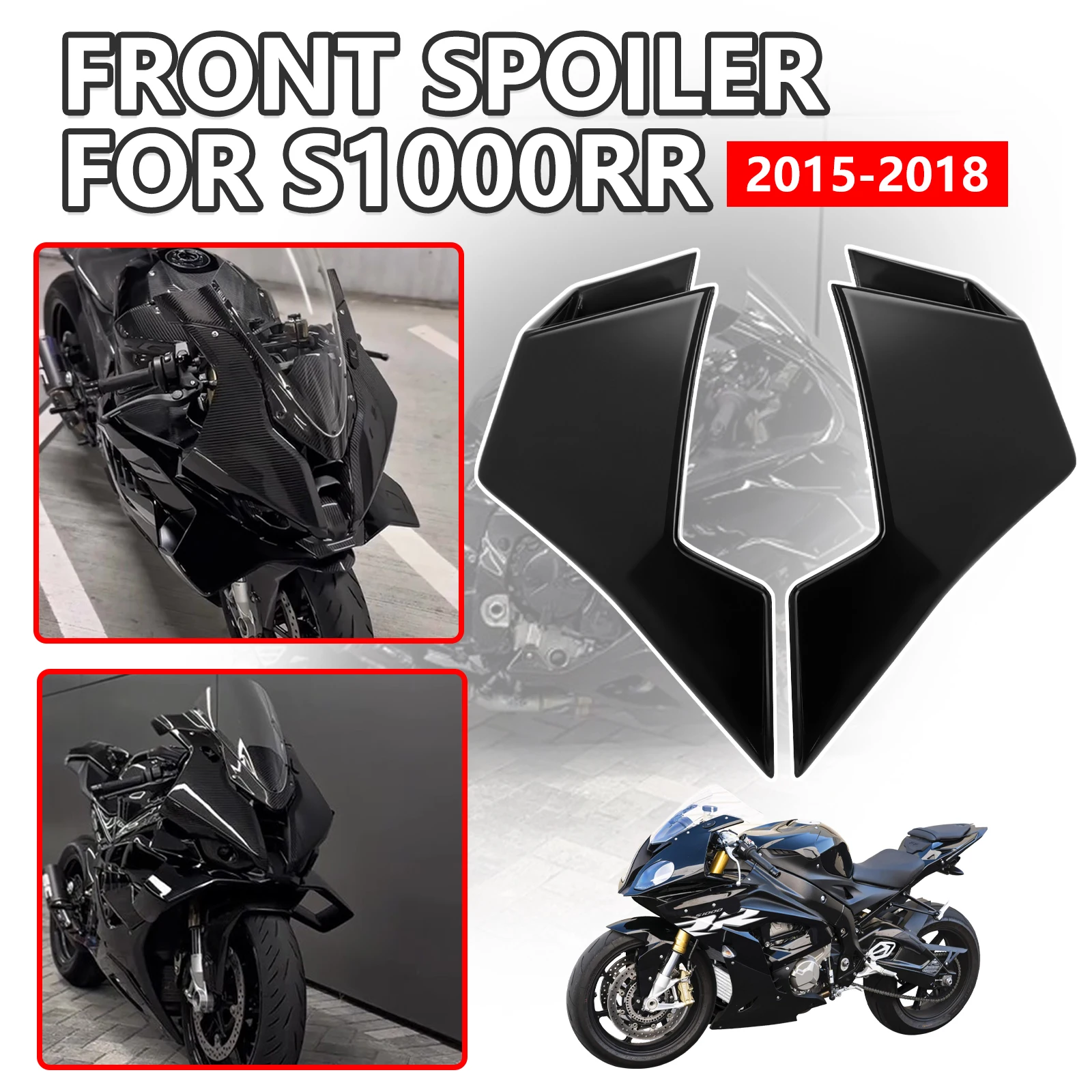 

New Motorcycle Fairing Winglet Spoiler For BMW S1000RR 2015-2018 S1000 RR 2018 Wing Fairing fixed Front side Aerodynamic