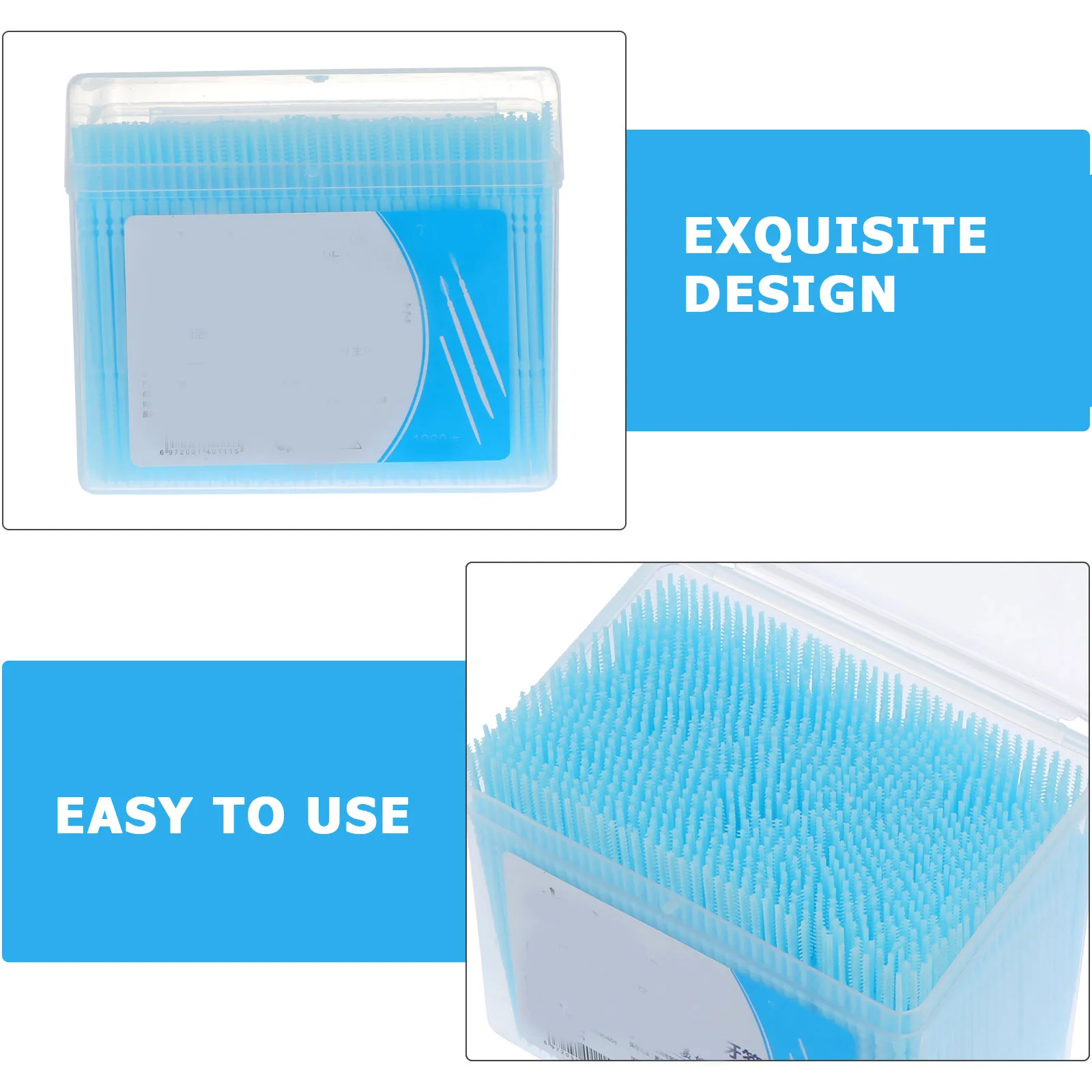 

1060pcs Double Head Toothpicks Plastic Interdental Picks For Oral Care Portable Teeth Cleaning Brush Floss Picks Assorted Color