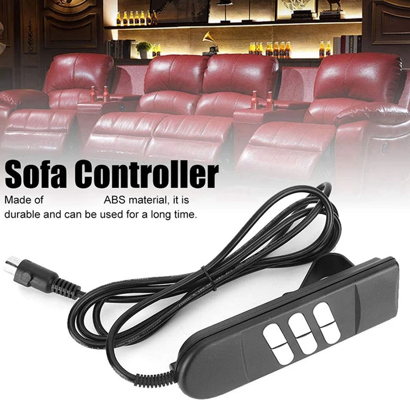 Hot 3X Electric Recliner Chairs Controller 6 Button 5 Pins Hand Switch For Home Appliance Adjustable Bed Chairs Recliners