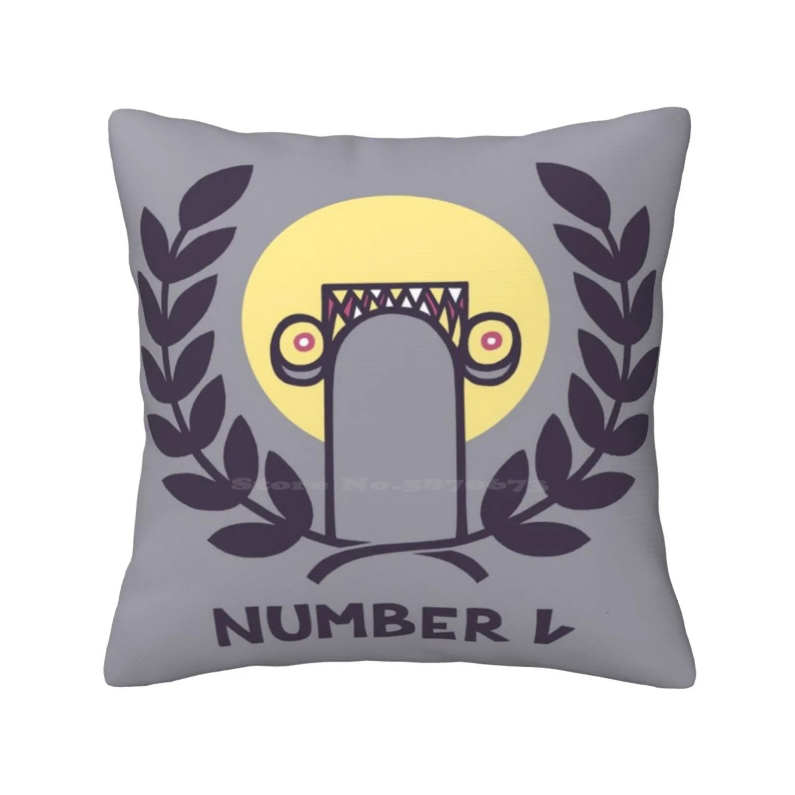 Number One Throw Cushion Pillow Cover Number One First Top Finest Leading Outstanding Prize Award Accolade Medal Gold Sun