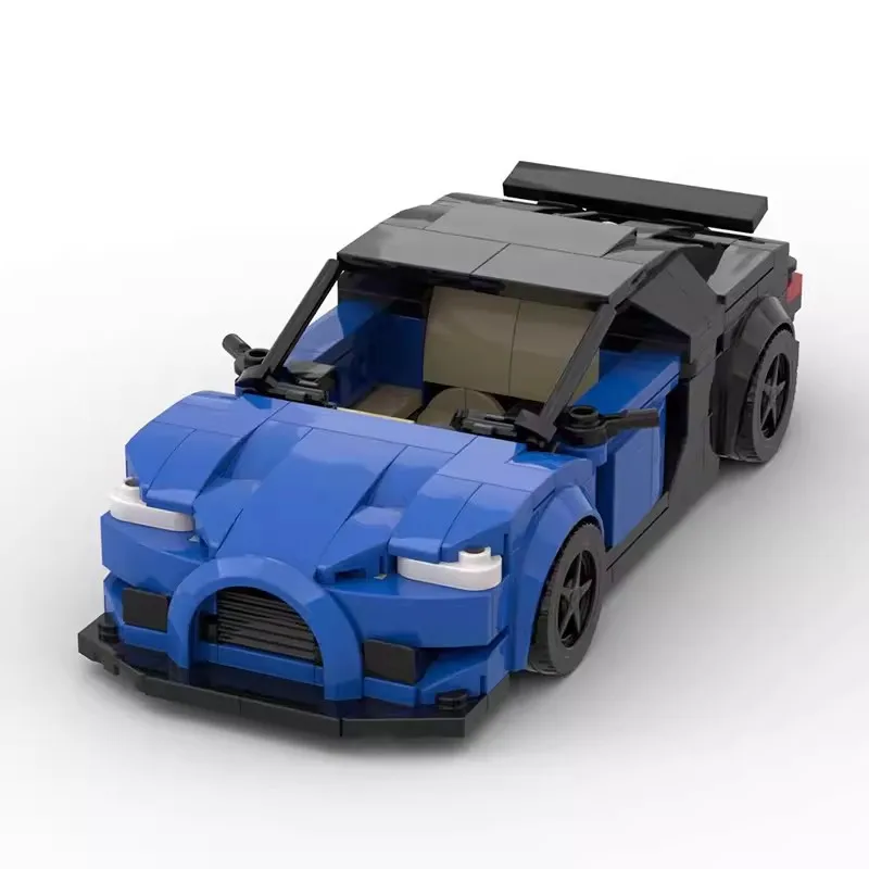 Bricklink-Juego de bloques de construcción para niños, juguete de ladrillos para armar Super coche Bugattied Chiron Pur Sport Speed Champions, ideal para regalo de Navidad, MOC