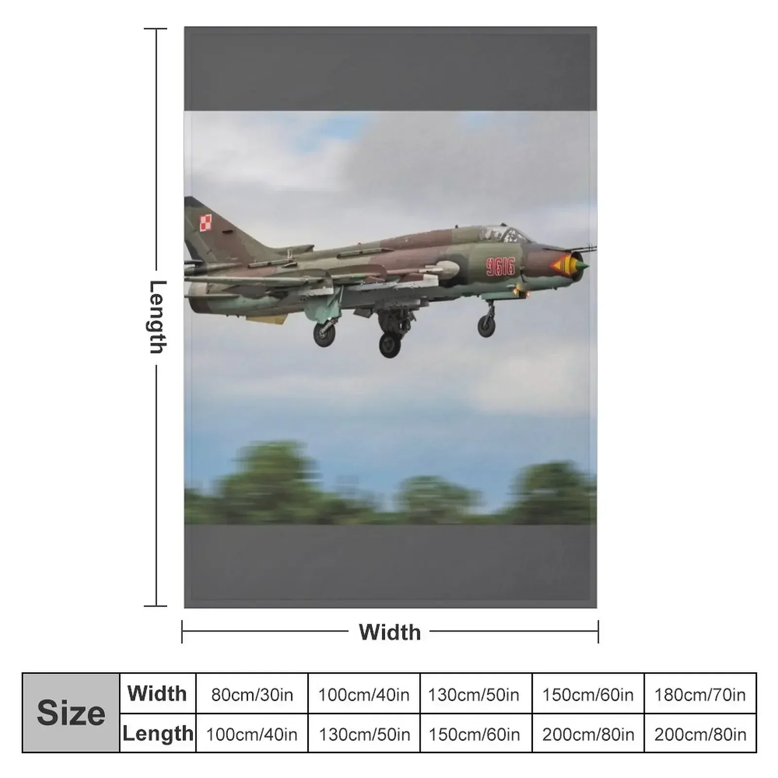 Sukhoi Su-22 (Fitter) Throw Blanket Loose Soft Big Soft christmas gifts Blankets