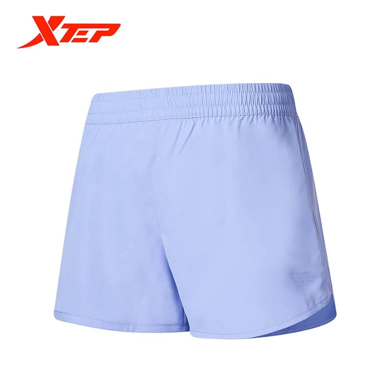 Xtep Women Running Shorts Sunmmer Fashion Solid Color Sport Short Women Breathable Pants 878228240229