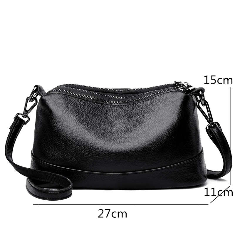 100% Genuine Leather Women Handbags High Quality Ladies Crossbody Bags for Women Fashion Luxury Female Shoulder Messenger Bag