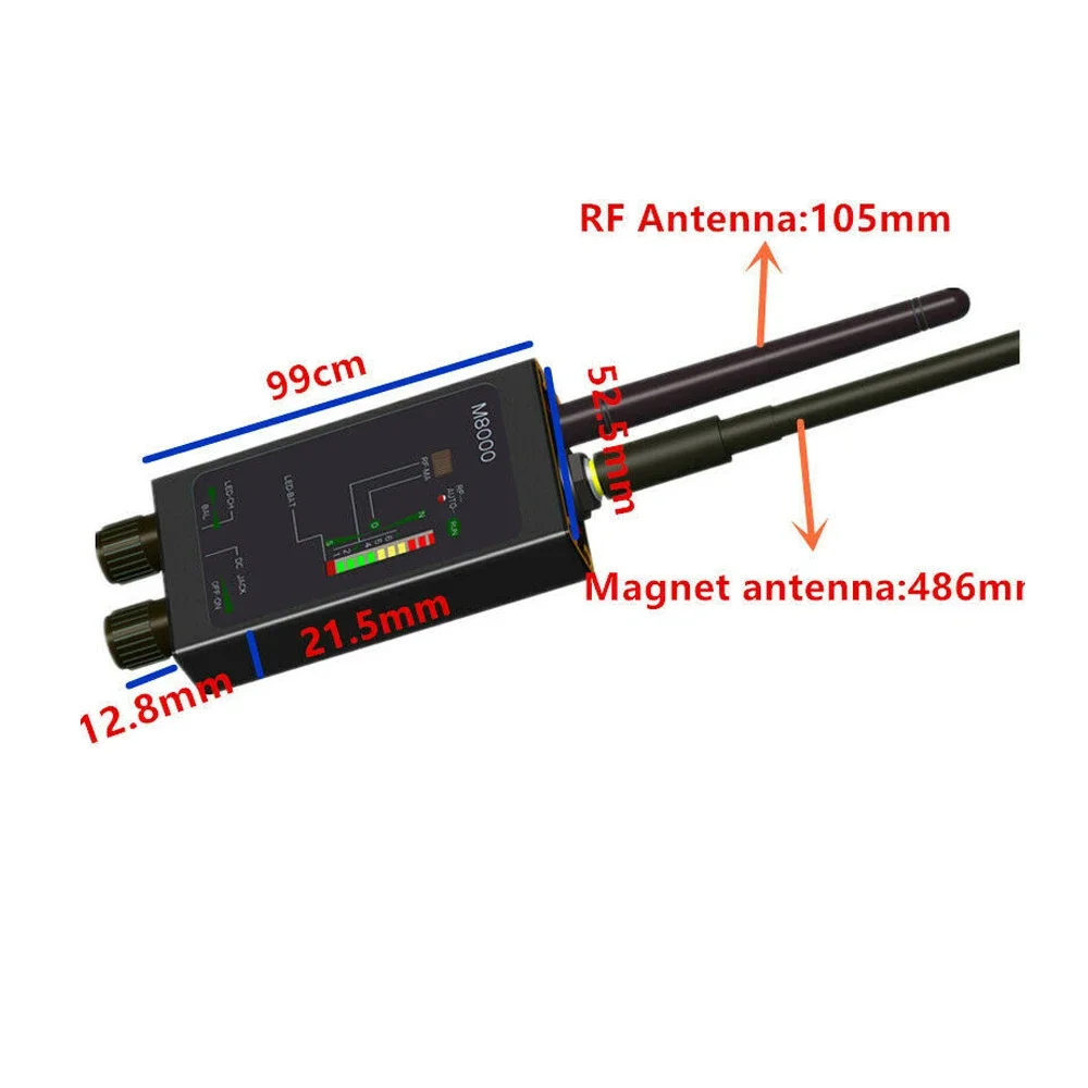 1 МГц-12 ГГц радио антишпионский детектор ФБР GSM радиочастотный сигнал автоматический трекер детекторы GPS трекер Finder ошибка с длинной магнитной светодиодной антенной