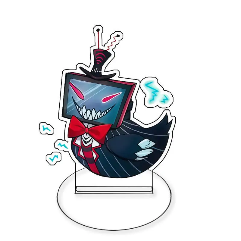 

Anime Acrylic Standee for Alastor Niffty Sir Pentious Angel Dust Bird Shaped Q-Version Acrylic Stand Decorative Ornaments Gifts