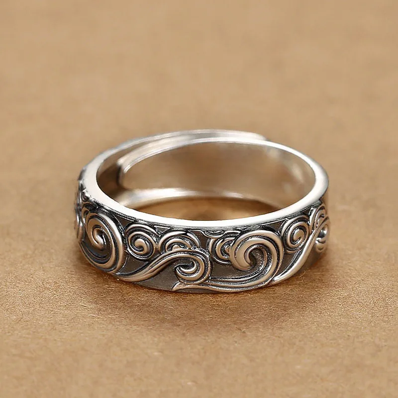 925 Sterling Silver Vintage Geometric Shape Vintage Rings For Women Gift Match Daily Party High Quality Fine Jewelry Accessories