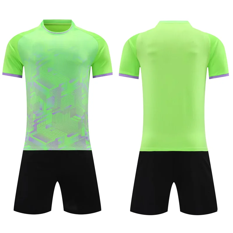 Wholesale Custom Sublimation Soccer Jersey Set Custom Name Printed Football Uniform New Style Shorts OEM Service Available view 3