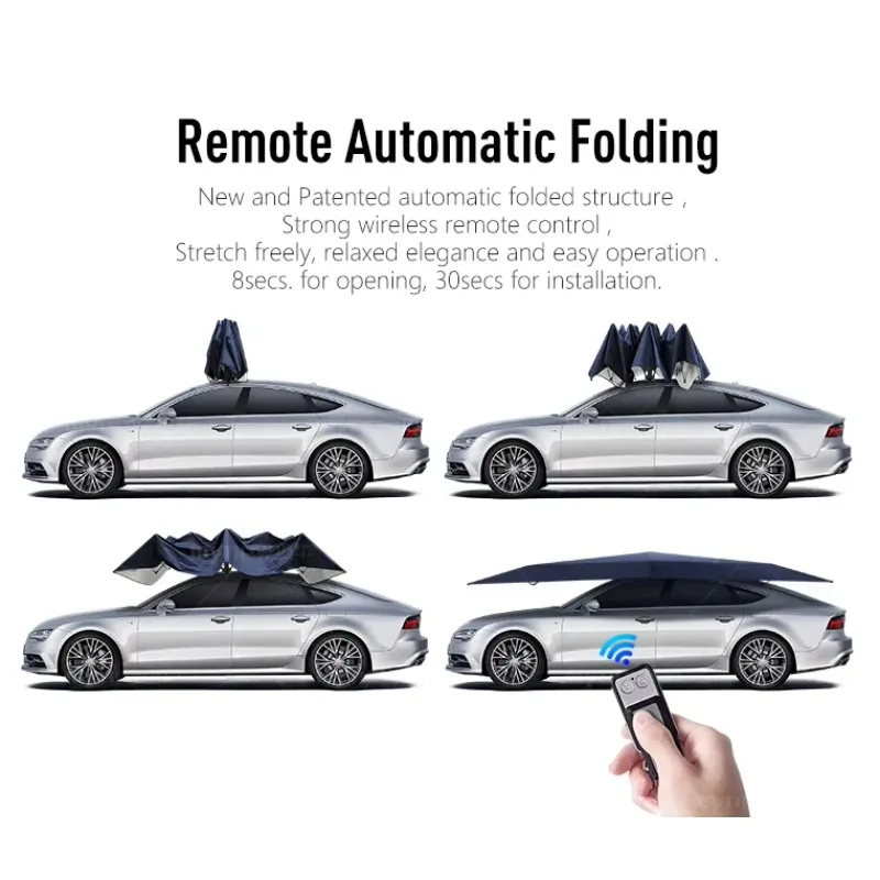Car Roof Umbrella Heat Resistant Electric Automatic Remote Control Automatic Car Cover