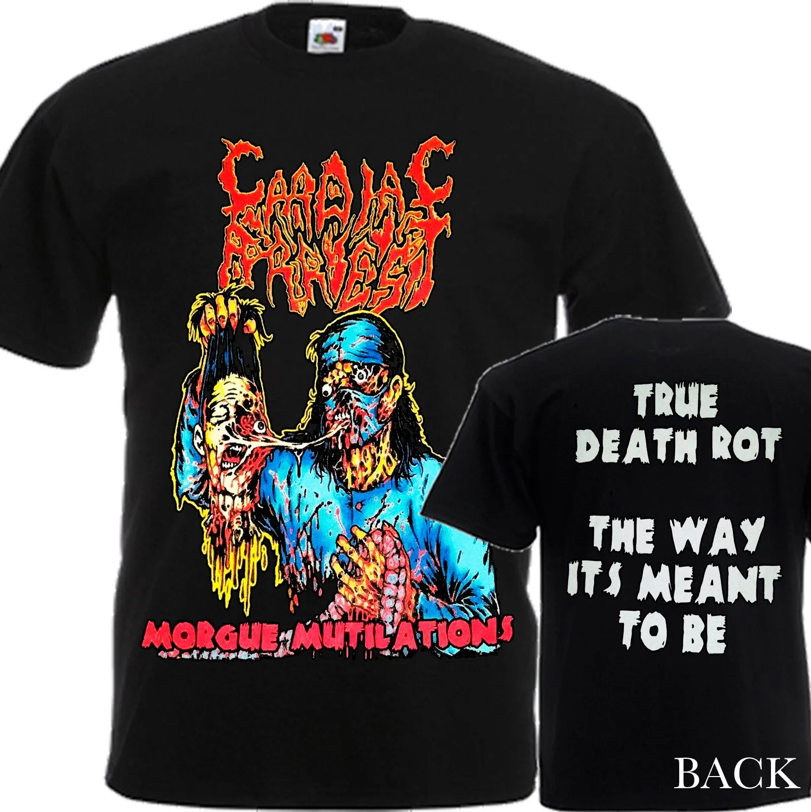 New D T G Printed Shirt Cardiac Arrest Morgue Mutilations Size S M L Xl 2 3 4 5 6 7Xl