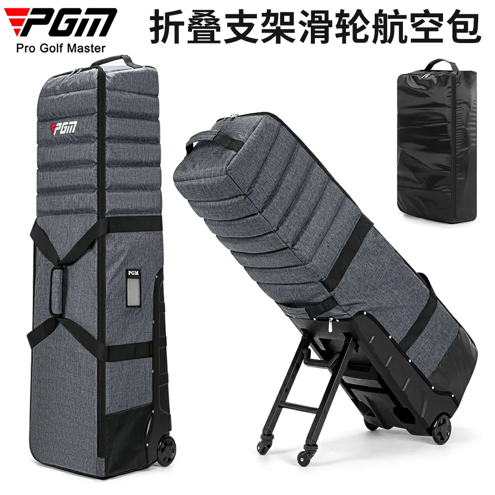 PGM Golf Aviation Bag for Men and Women with Stand Roller Skating Aircraft Checked Bag Thickened Anti-collision Travel Ball Bag