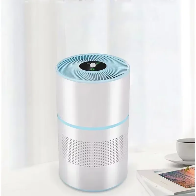 Portable Car Air Purifier Plasma Filter Intelligent Control Battery Powered Deodorizer Silent Operation Efficient Odor