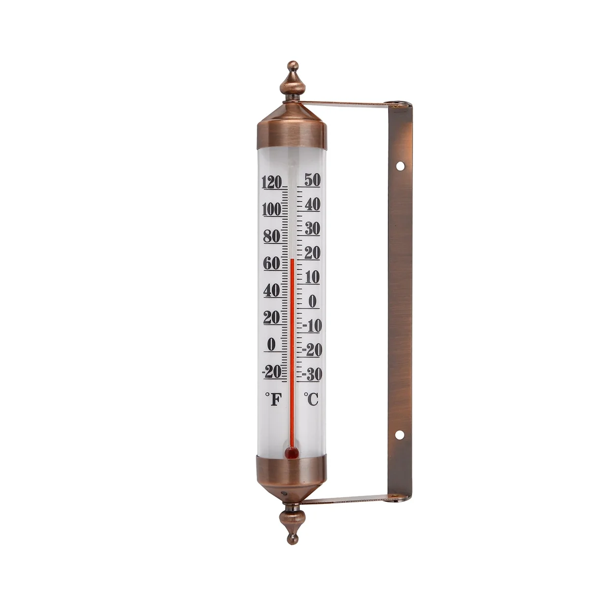 10 Inches New Premium Steel Indoor/Outdoor Thermometer Wireless Decorative