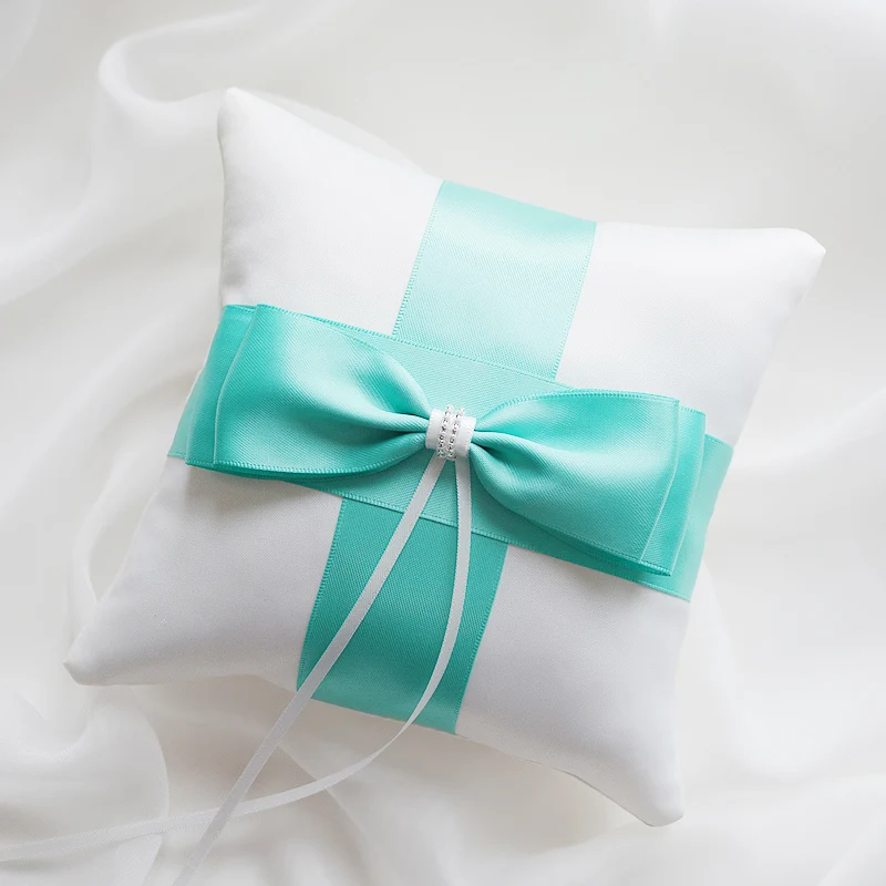 Various Size Bowknot Ribbon Wedding Ring Pillow Cushion Pincushion Rings Party Decoration Wedding Decoration Bride Products