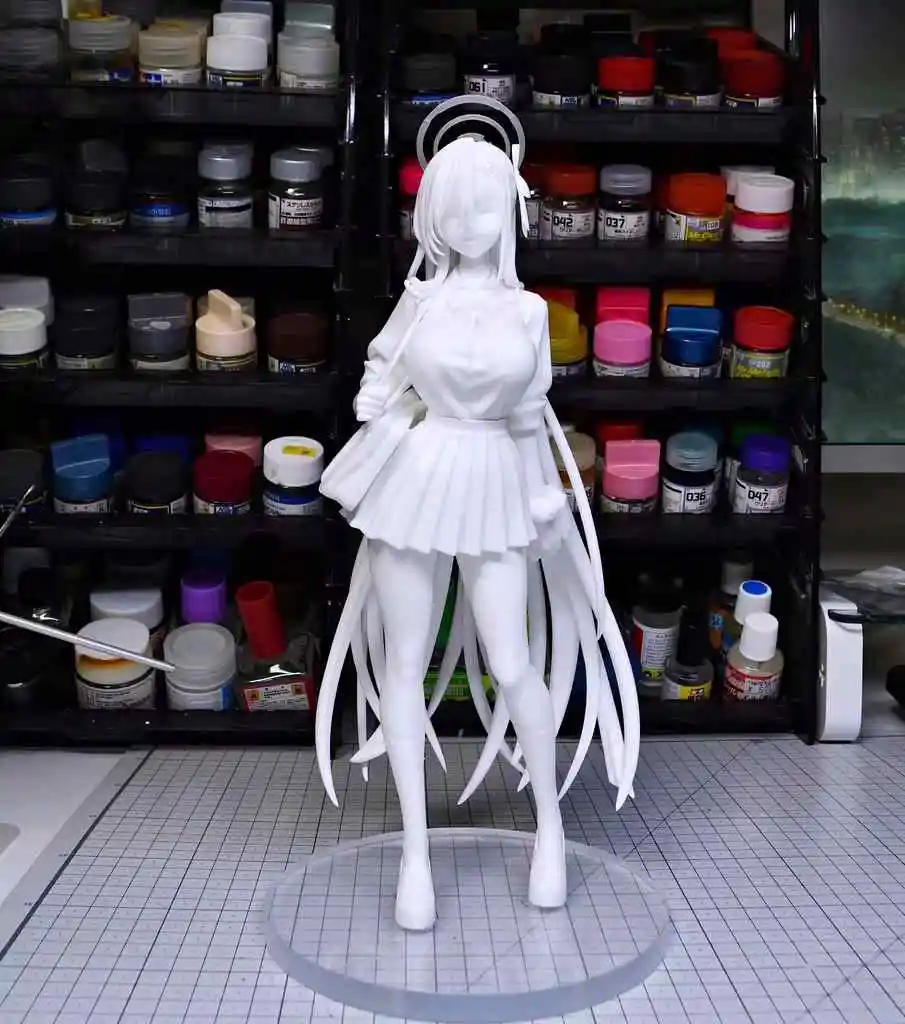 

Аниме-фигурка Лукеи Ичиносе Асуны из Blue Archive, неокрашенная, из смолы, GK, для самостоятельной сборки, белая модель-статуэтка, игрушка