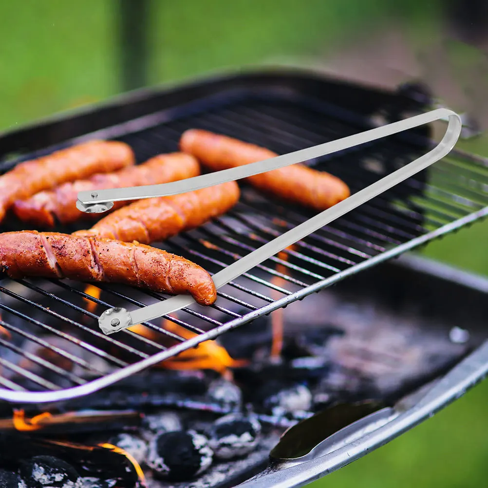 2 шт. Щипцы для барбекю из нержавеющей стали, поворачивающийся дизайн