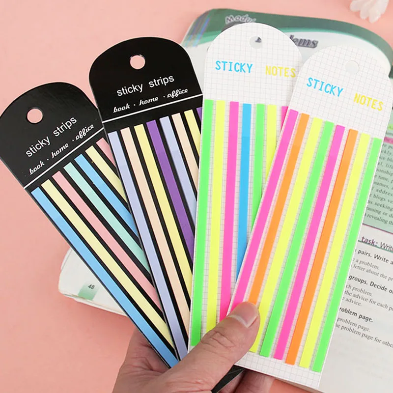 160Pcs Colorful PET Index Tabs Waterproof Sticky Notes Writable Page Marker Flags for Book Planner Reading Annotation Stationery