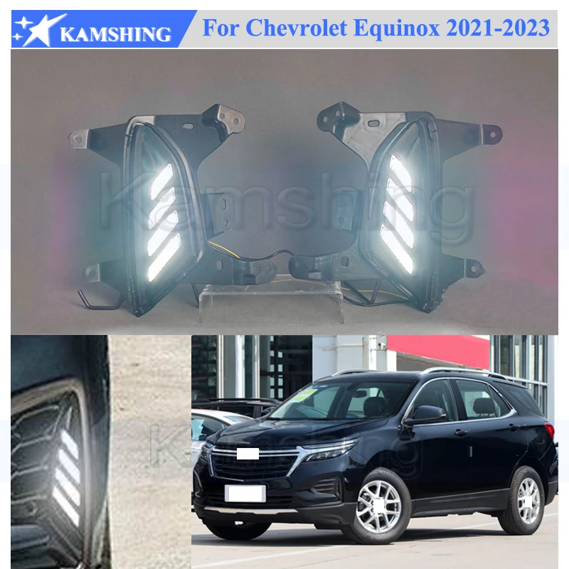 

Kamshing 1 Set Modifying LED Daytime Running Light DRL For Chevrolet Equinox 2021-2023 Front Fog Light Fog Lamp Daytime Light