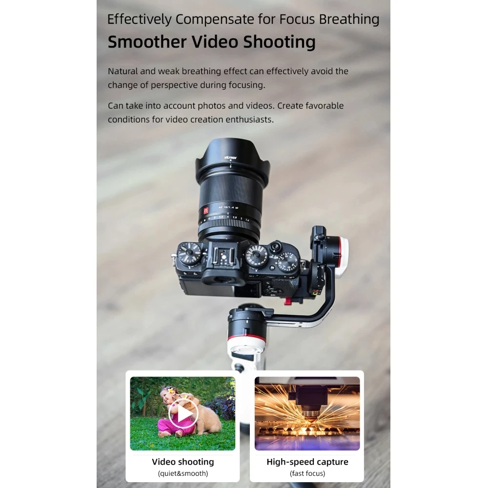 Obiektyw Viltrox 13mm Fuji X F1.4 z automatycznym ustawianiem ostrości, ultra szerokokątny, do vlogów, z dużą przysłoną, do aparatów Fujifilm X, X-T4, X-T100, X-T30 II