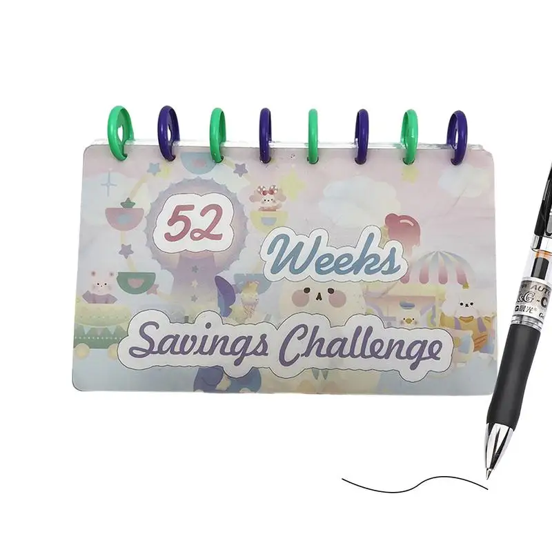 

Envelopes Money Saving Challenge 52 Weeks Mini Cash Organizer Planner For Budgeting Account Books And Binder Pockets For Birthda