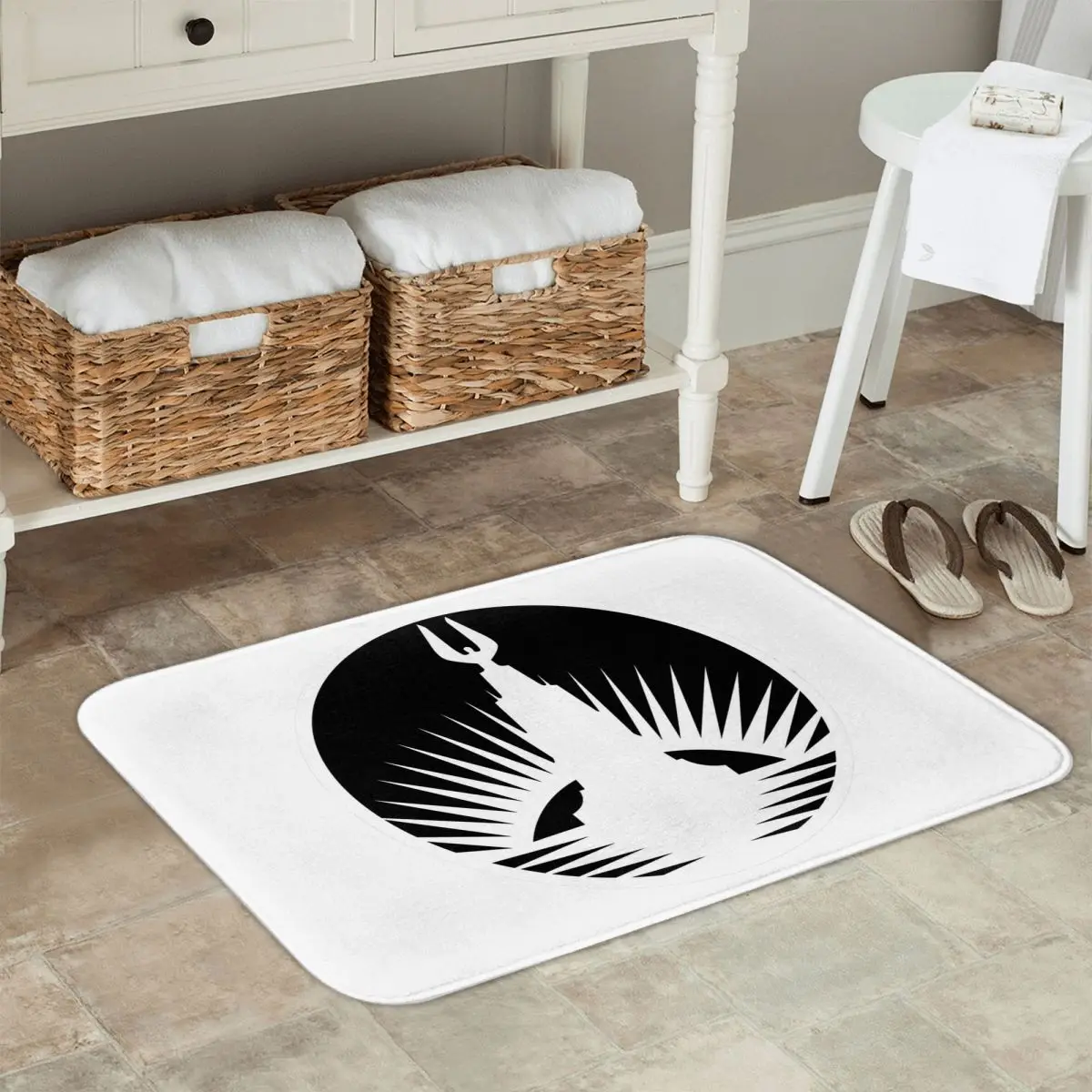 Jeu Bioshock Rapture Logo paillasson antidérapant tapis de sol coussin tapis pour cuisine entrée salle de bain salon tapis de pied