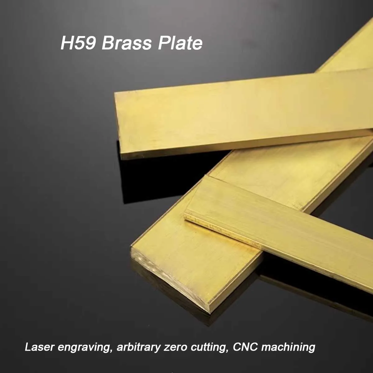 

Length 200/250mm Solid Brass Row Strip Brass Flat Plate Bar Thickness 2/3/4/5/6/8/10mm -1PCS