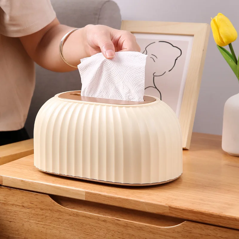 

Extractable HigH AppeArAnce Storage Light Luxury Style Living Room Table Top Spring Lift Tissue Box NapkiN