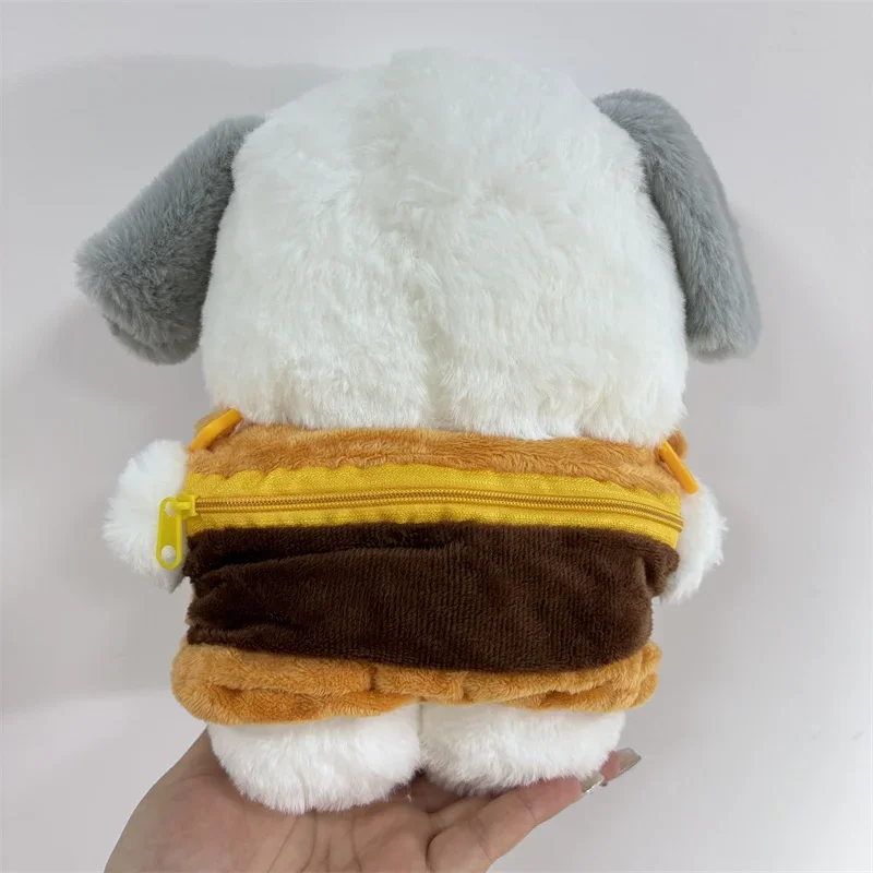 Sanrio Anime Cartoon Pochacco Hamburger Kleidung Weiche Plüsch Puppe Spielzeug einkaufen Umhängetasche rucksack Kinder Geburtstag Geschenke