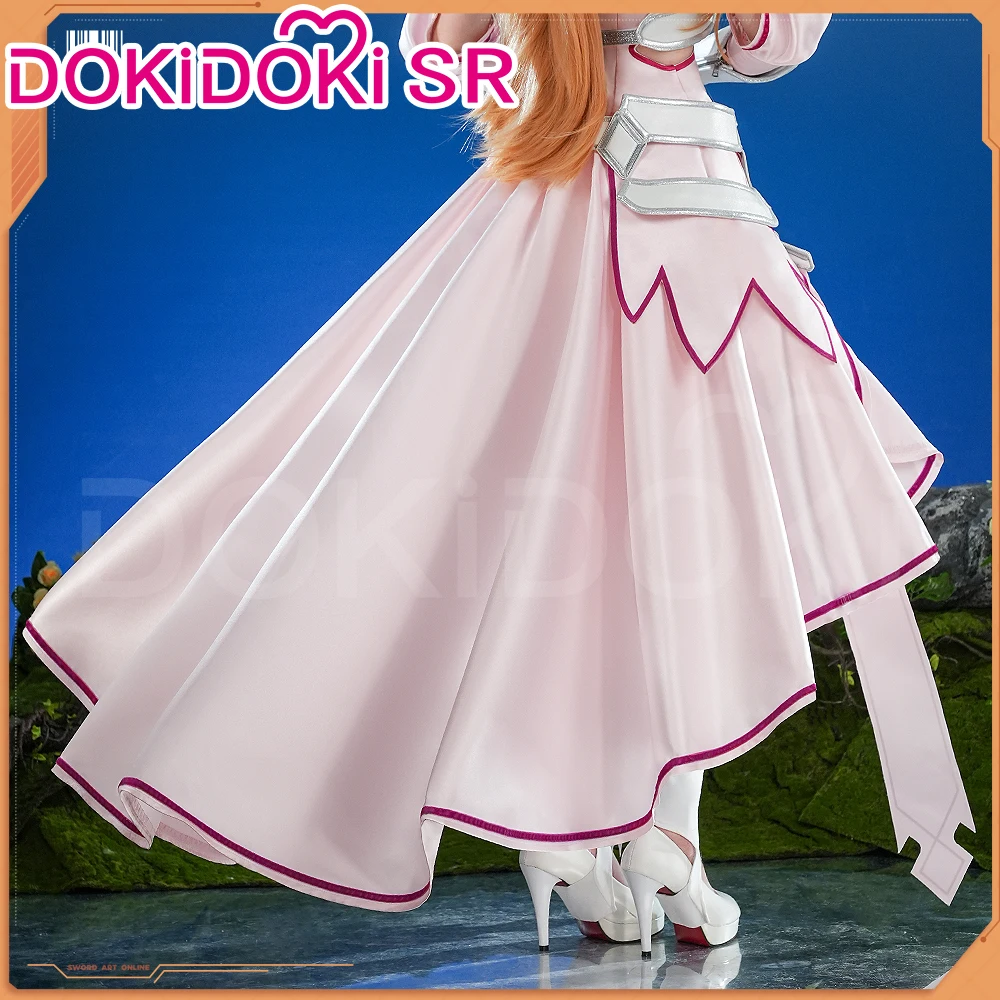 Yuuki Asuna Cosplay Costume Anime Sword Art Online Cosplay DokiDoki-SR Female Costume The Goddess of Creation Asuna Cosplay Wig