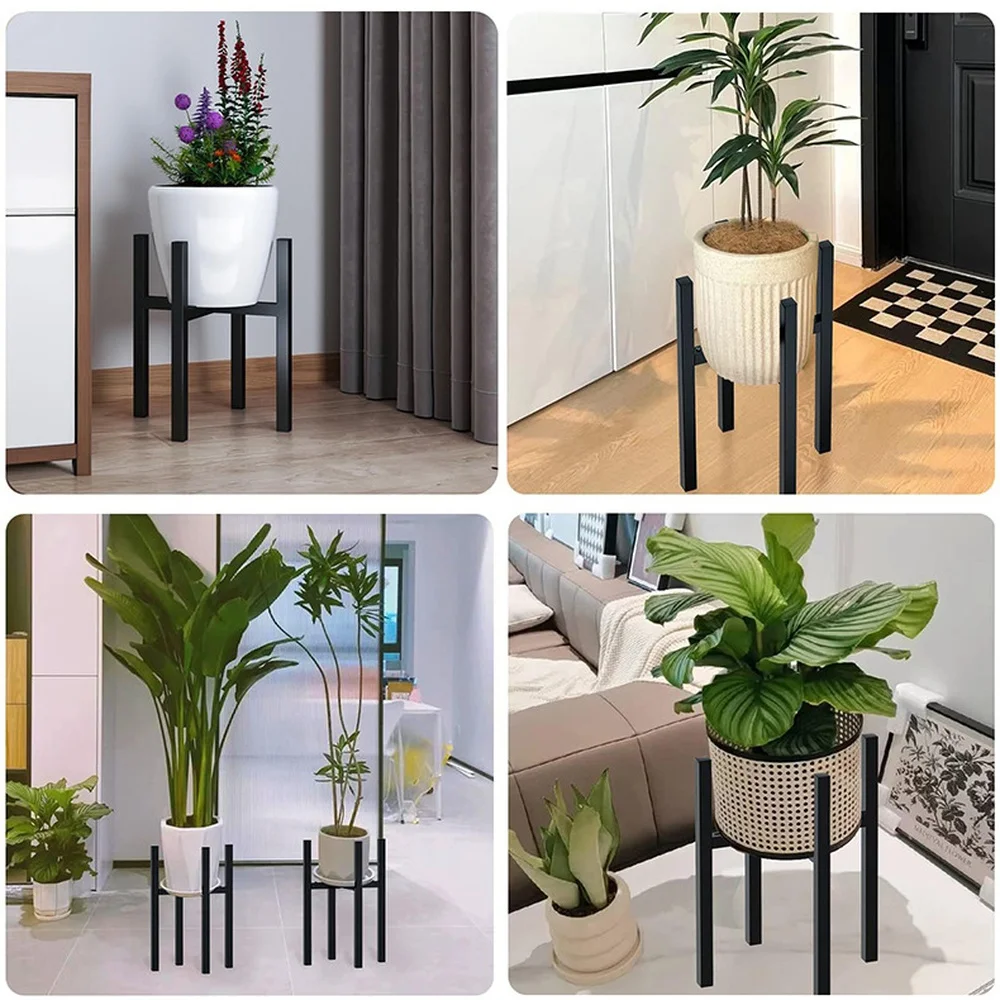 Adjustable Nordic Metal Plant Rack Iron Flower Holder Modern Indoor Display Shelf For Home Office Garden Pot Storage