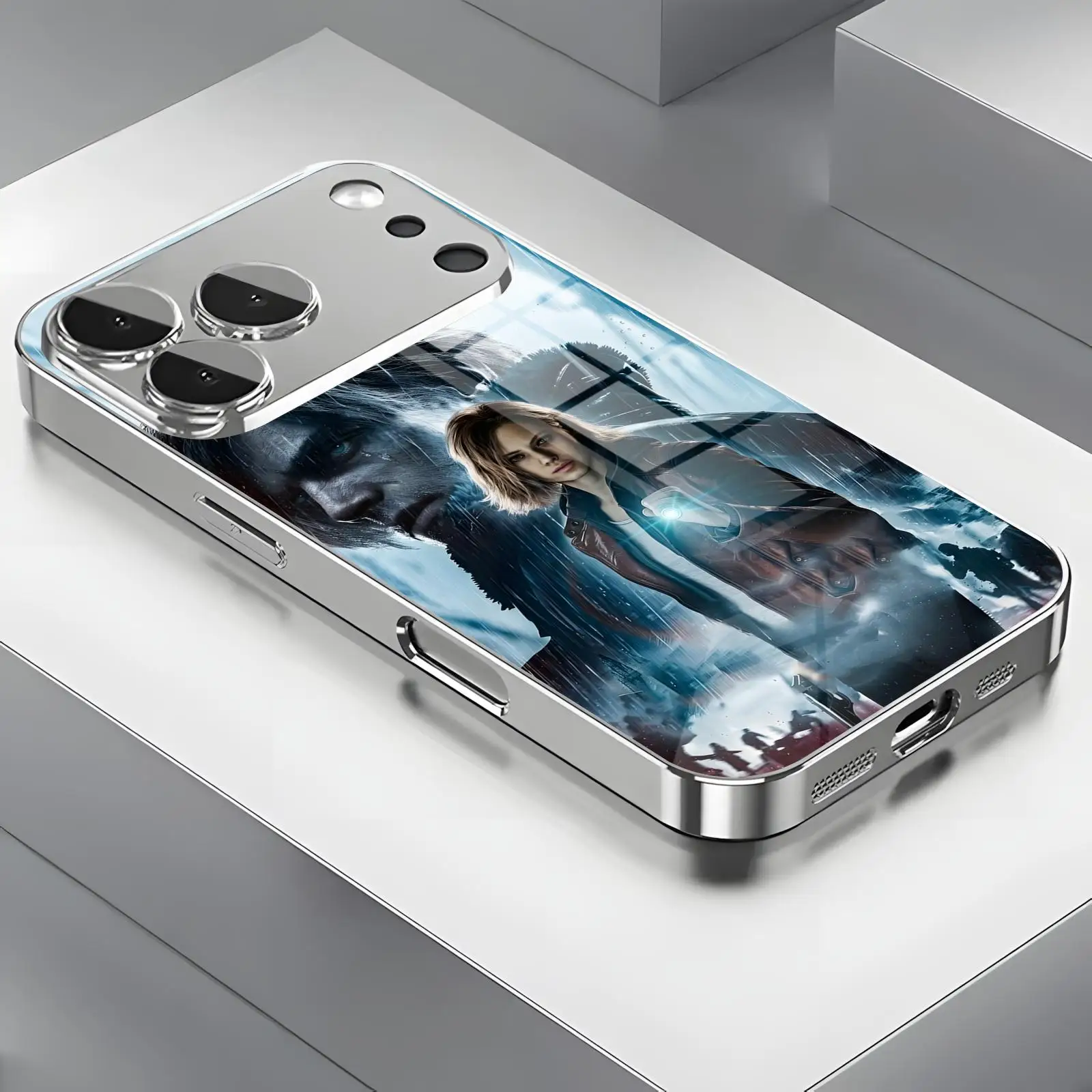 

hot game Resident Evil Phone Case For iPhone17 16 16e 15 14 13 12Plus Mini Pro Max Electroplated glass Phone Case