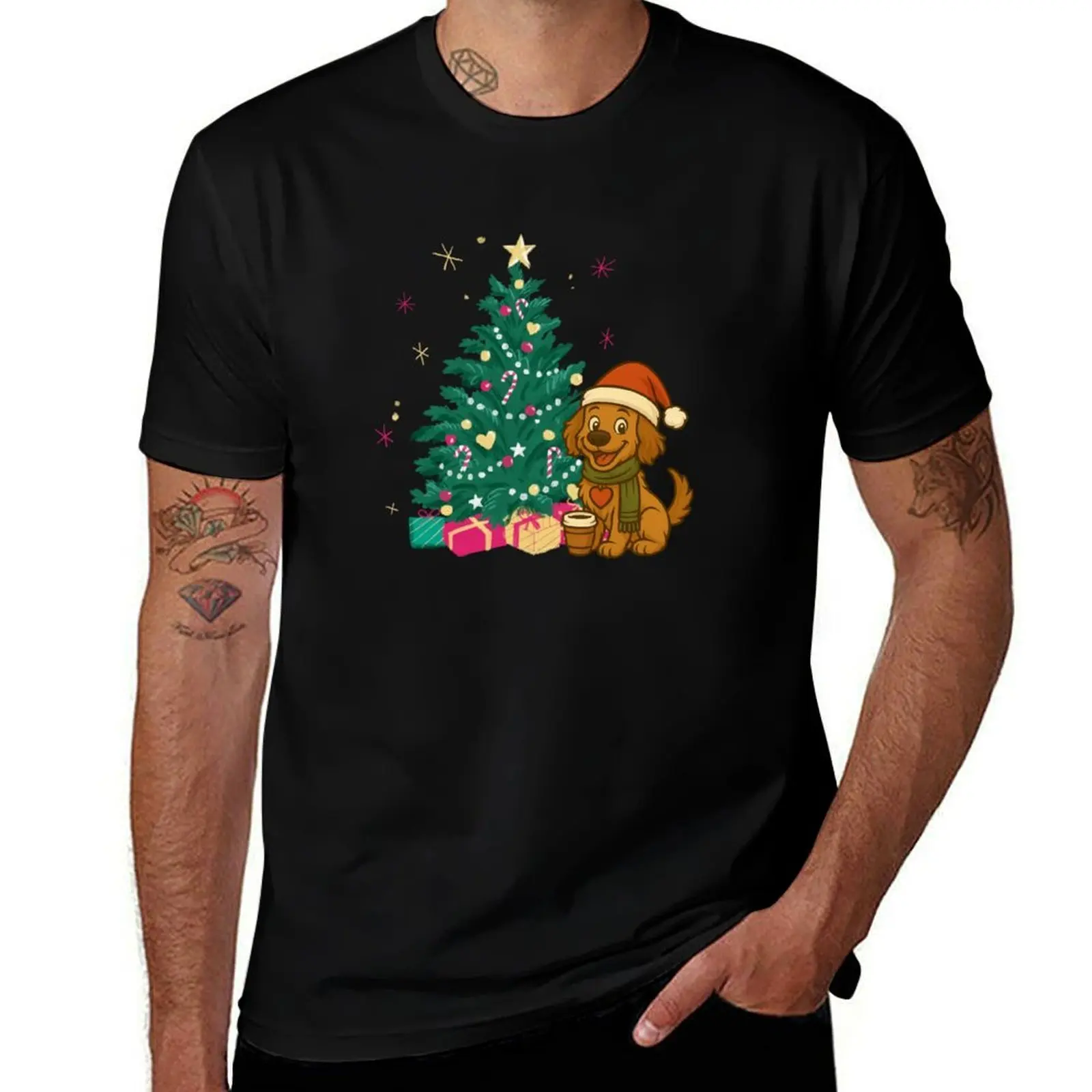 

Christmas Cavoodle - Brown T-Shirt vintage anime shirt cotton man t-shirts graphic t shirts mens tall t shirts
