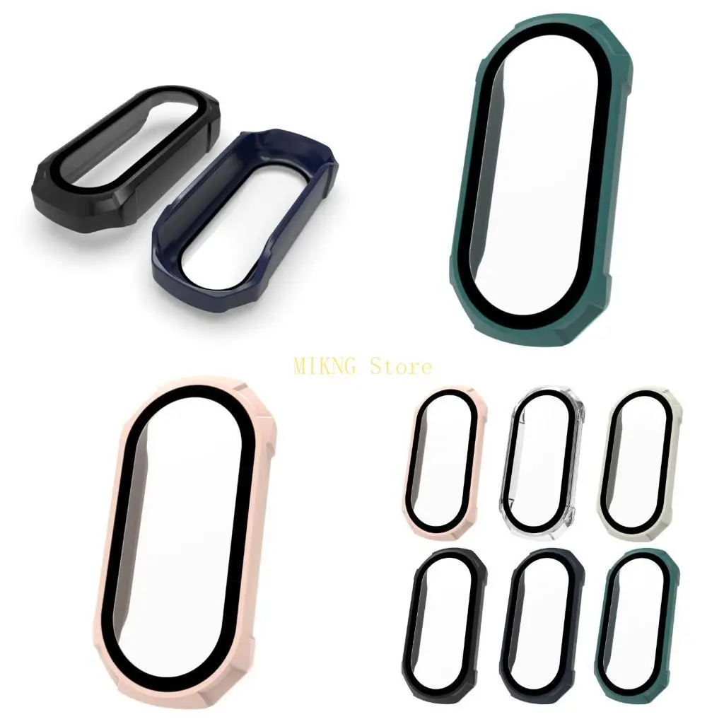 

Пленка из закаленного стекла + защитная пленка для экрана, полное покрытие, жесткая рамка с защитой от царапин, корпус часов для Mi-Band, лучшая распродажа