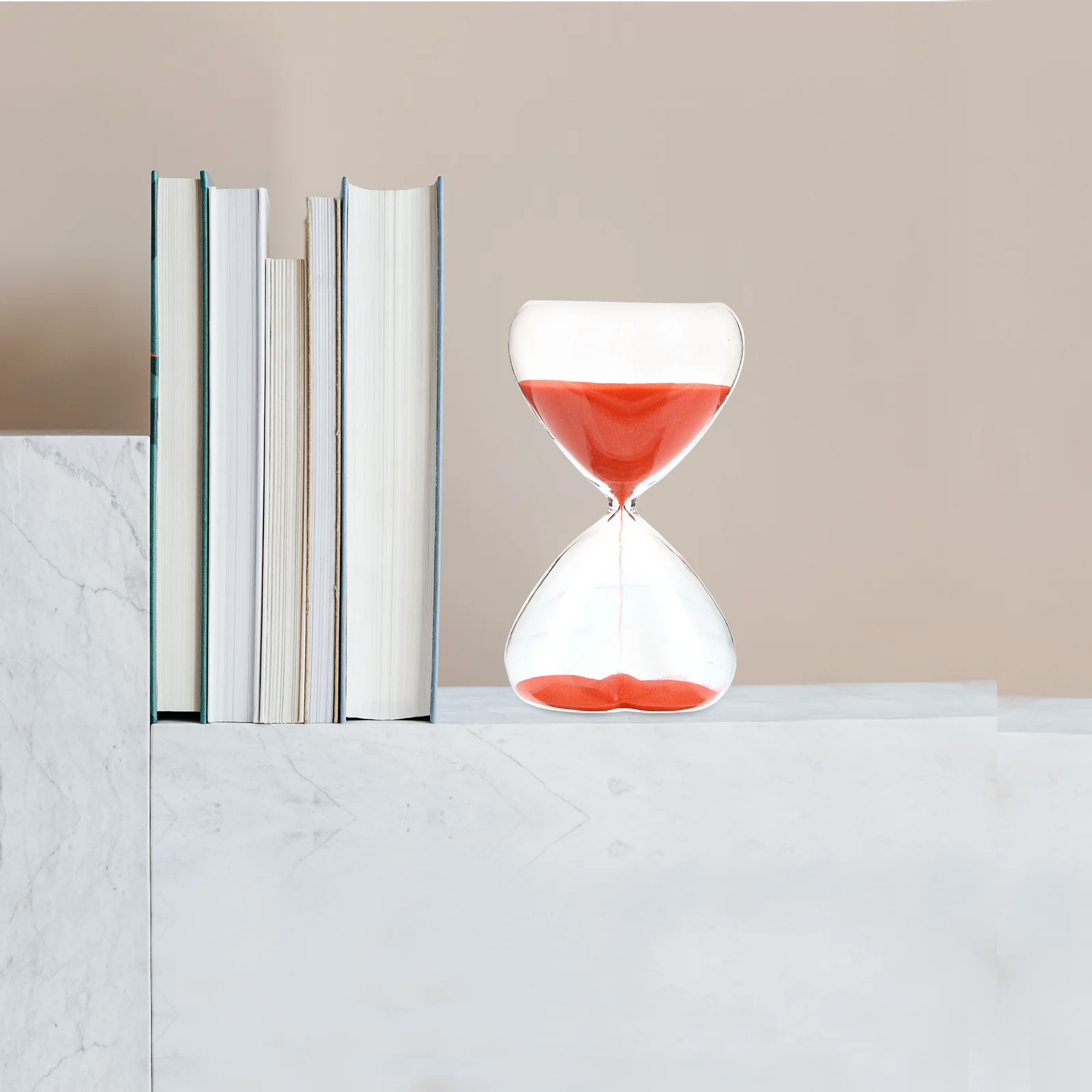 

Glass Hourglass Heart Shaped Decorative Timer Simple Home Adornment Reusable Unique Desktop Decoration Gift