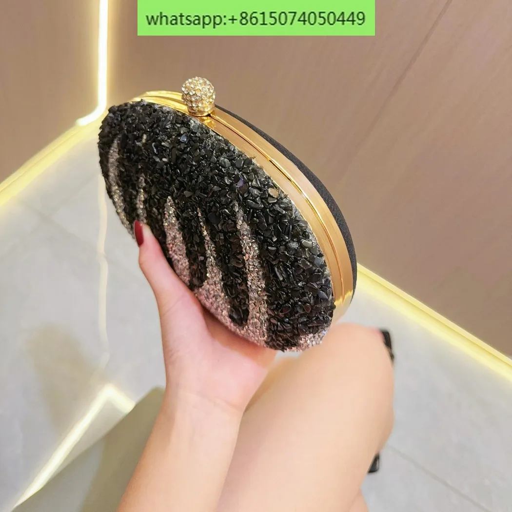 Celebrity texture rhinestone bag women's evening dress banquet clutch bag with diamonds hand-held dinner bag