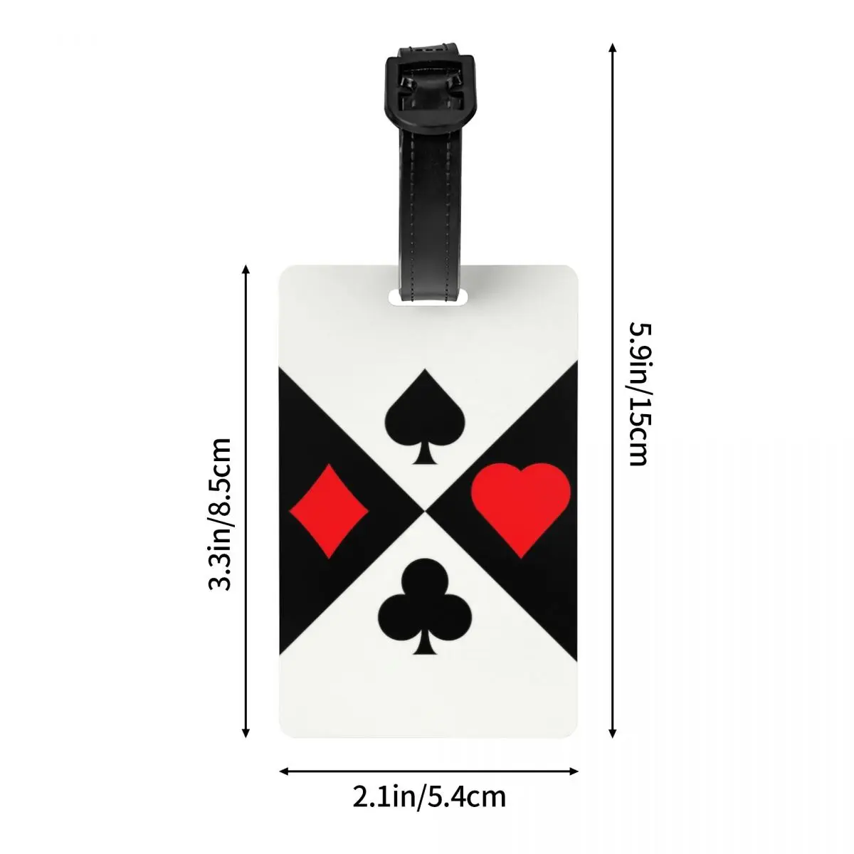 Custom Poker Four Suits Bagagelabels Custom Kaartspel Spelers Bagagelabels Privacy Cover Id Label