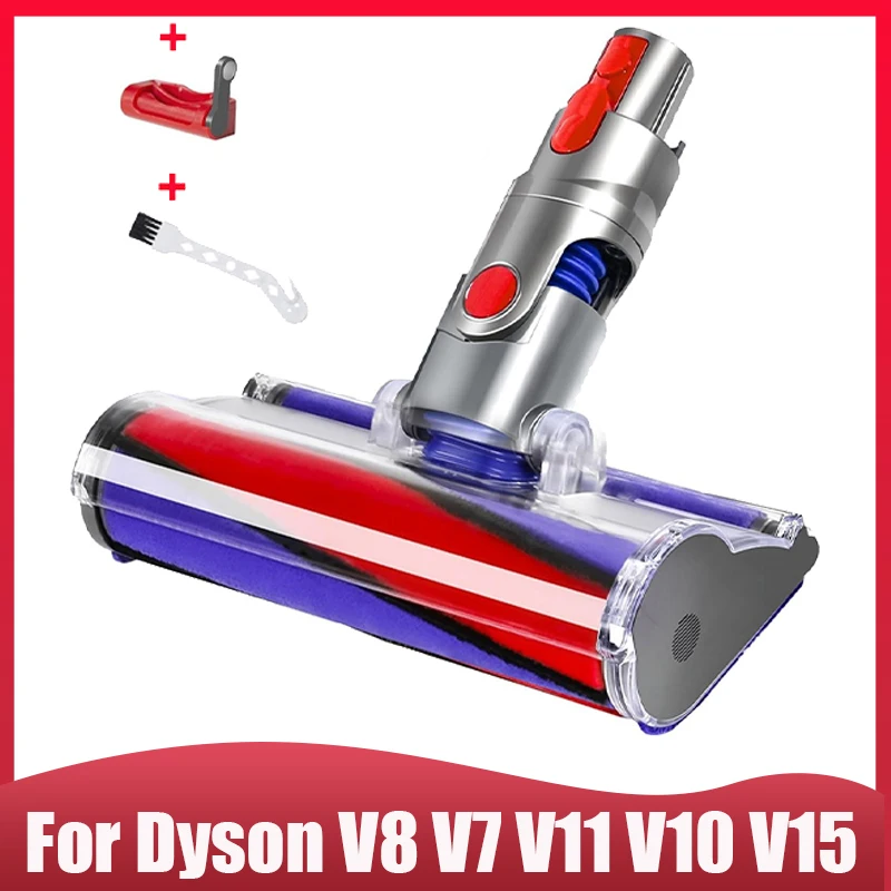 

Для пылесоса Dyson V8 V7 V11 V10 V15, мягкая роликовая щетка, запасная часть, моторизованная насадка для щетки для пола для твердого деревянного пола