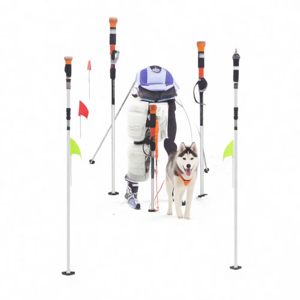Outdoor Yard Marking Flags Garden Bed Irrigation System Markers Steel Staff Warning Signals Underground Line Location Tools