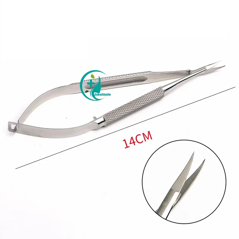 Eye Fine Corneal Scissors Open Canthus Surgical Microsurgical Scissors Stainless Steel Venus Straight Curved Scissors