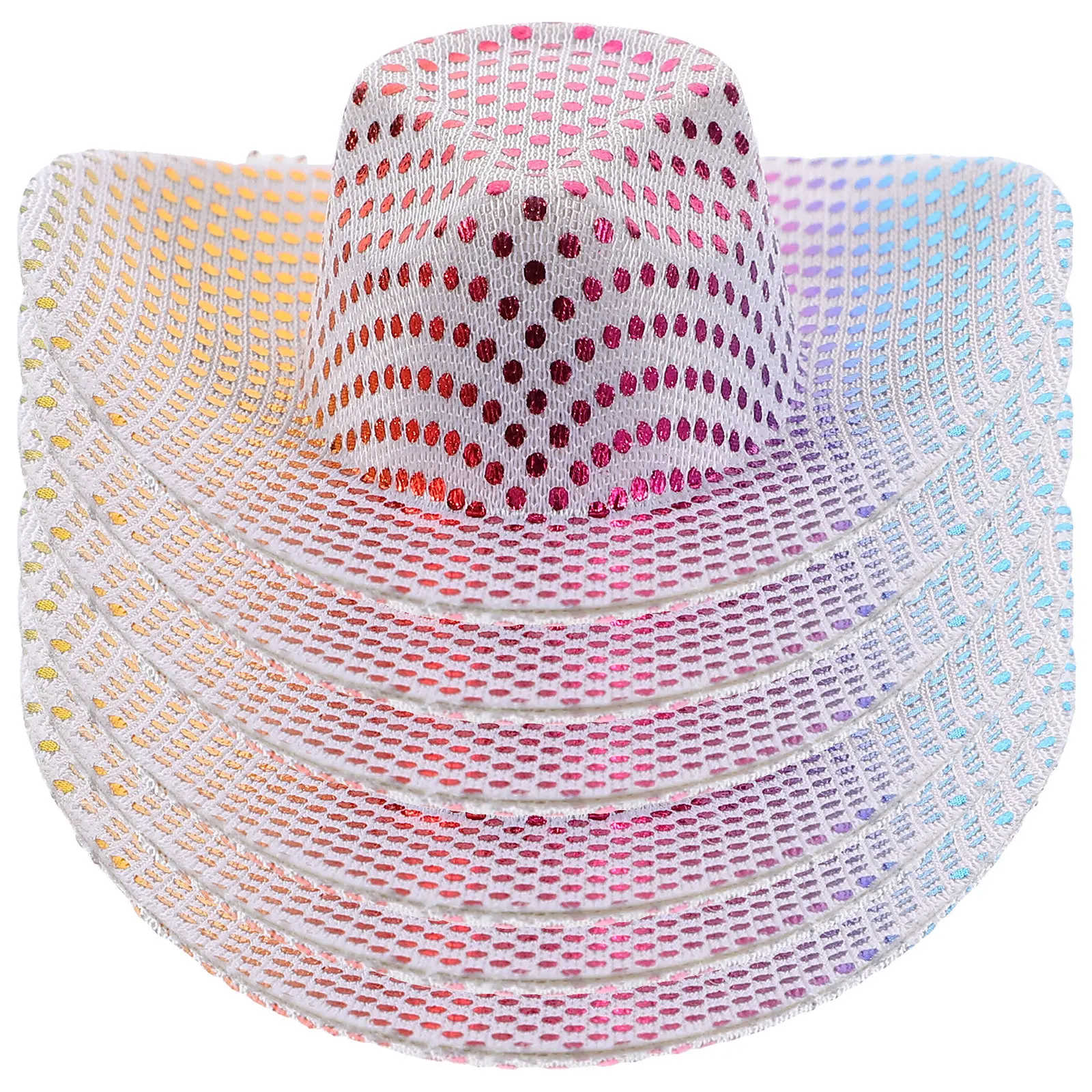 6 szt. Mini Kapelusze Disco na Napoje Błyszczące Dekoracje Imprezowe Wymienne Małe Ozdoby Kapelusze do Rękodzieła DIY