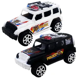 Children Puzzle Toys Simulation Pull-wire Police Car Inertial Buggy Car Toy Model Children Pull Back Car Boys Interactive Toys