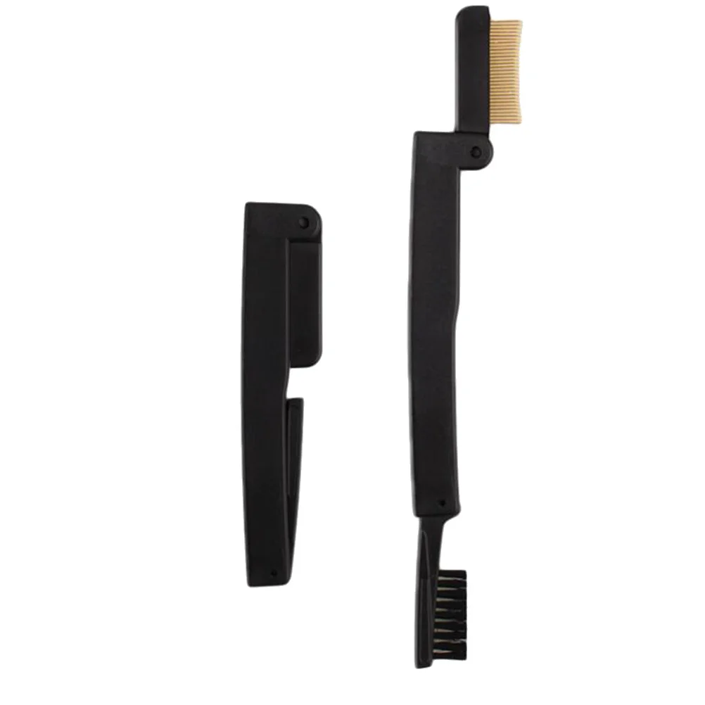 

Foldable Dual Eyebrow and Eyelash Comb Double Ended Brush for Makeup Application Design Portable Compact for Travel