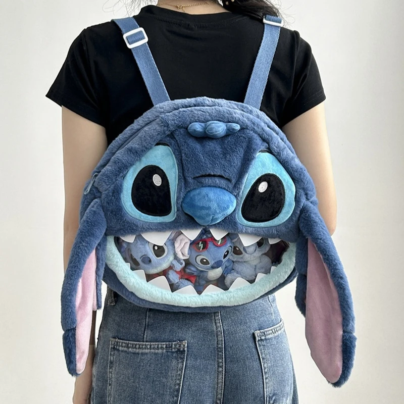 Nowa Modna Urocza Torebka Damska Disney Stitch Kawaii, Uniwersalna Torebka Codzienna na Podróże
